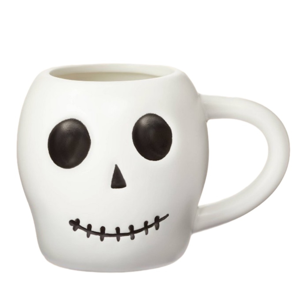 Stoneware Skull Figural Mug
